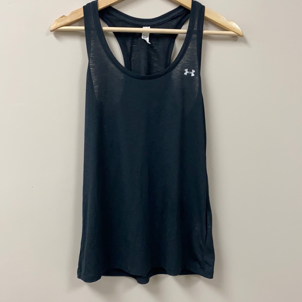 Under Armour Women's Mesh Black Tank Top, Size XS